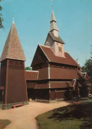 Goslar Hahnenklee - Bockswiese, Nordische Stabkirche - ca. 1980