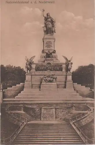 Rüdesheim - Nationaldenkmal Niederwald - ca. 1935