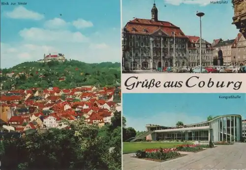 Coburg - u.a. Marktplatz - ca. 1965