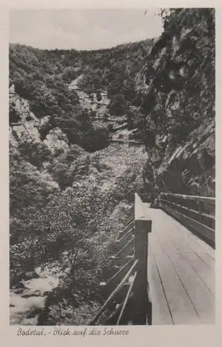 Thale - Bodetal - Blick auf die Schurre - ca. 1955