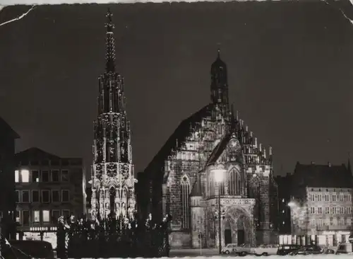 Nürnberg - Frauenkirche und Schöner Brunnen - 1964