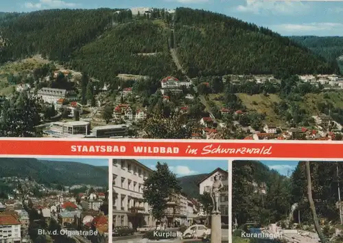 Bad Wildbad - u.a. Blick von Olgastraße - ca. 1975