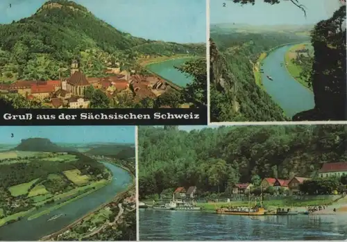 Sächsische Schweiz - u.a. Blick von der Bastei - 1969