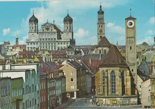 Augsburg - Jakobskirche und Rathaus - ca. 1985