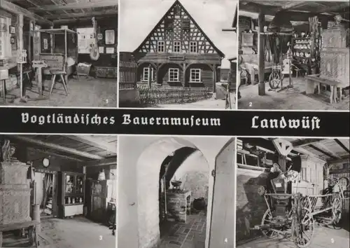Markneukirchen-Landwüst - Vogtländisches Bauernmuseum, u.a. Blockstube - ca. 1965