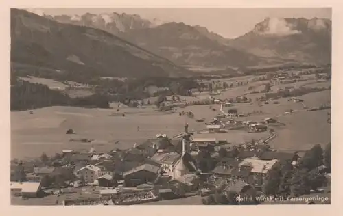 Reit im Winkl mit Kaisergebirge - ca. 1930