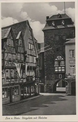 Linz - Burgplatz mit Rheintor - ca. 1955