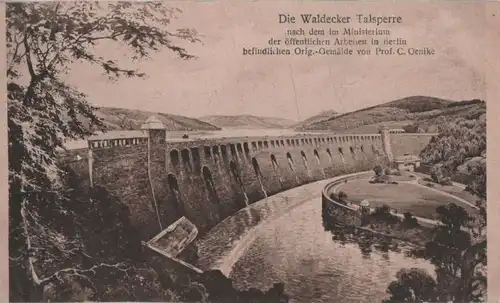 Waldeck - Waldecker Talsperre - ca. 1935