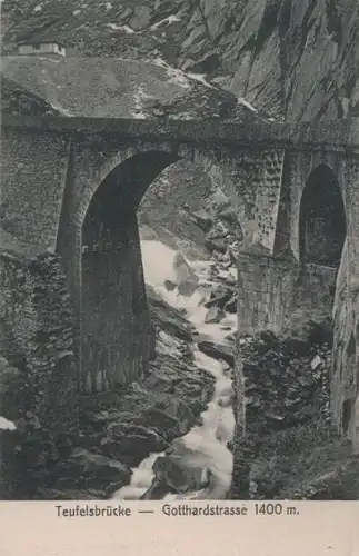 Schweiz - Schweiz - Gotthardpass - Teufelsbrücke - ca. 1935
