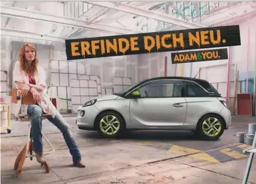 Werbekarte Opel Adam