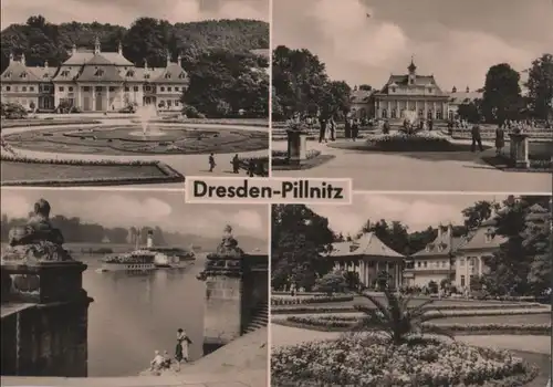Dresden-Pillnitz - 4 Teilbilder - 1960