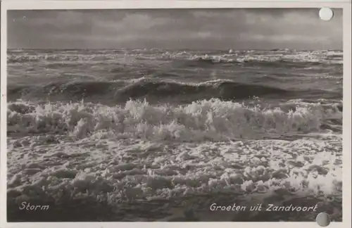 Niederlande - Niederlande - Zandvoort - Storm - ca. 1955