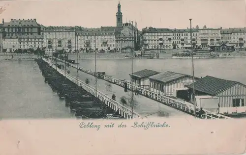 Coblenz - Koblenz - Schiffbrücke - ca. 1925