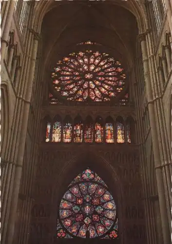 Frankreich - Reims - Frankreich - Cathedrale, Grande Rose