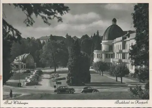 Bad Wildungen - Badehotel im Kurpark - ca. 1950