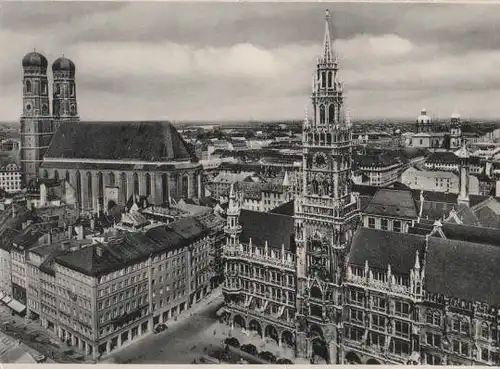 München - Rathaus und Dom - ca. 1955