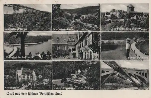 Bergisches Land - u.a. Schloß Burg an der Wupper - 1953