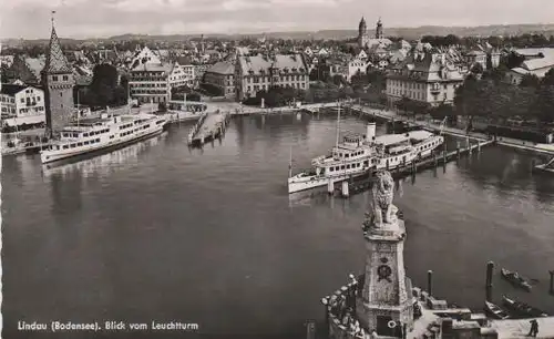 Lindau - Blick vom Leuchtturm - ca. 1955