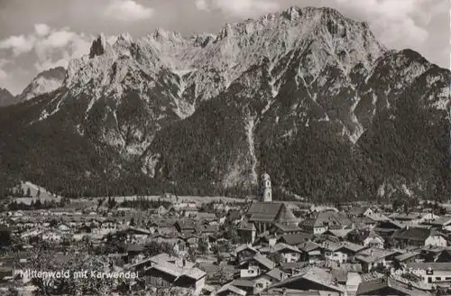 Mittenwald mit Karwendel - ca. 1955