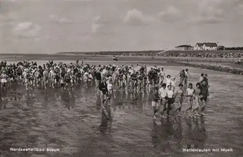 Büsum - Wattenlaufen mit Musik - 1964