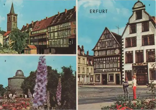 Erfurt - u.a. Krämerbrücke, Nordseite - 1977