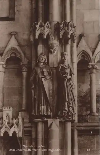 Naumburg - Dom, Inneres, Hermann und Reglindis - 1930