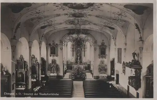Ehingen - Inneres der Stadtpfarrkirche - ca. 1950