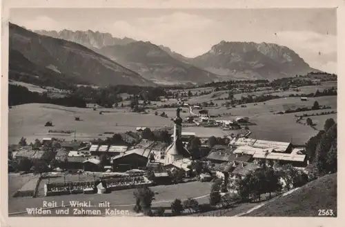 Reit im Winkl - mit Wilden und Zahmen Kaiser - ca. 1955