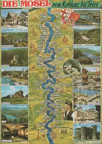 Mosel - u.a. Moseltalbrücke - 1980