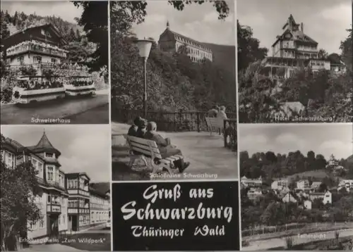 Schwarzburg - u.a. Schloßruine - 1972