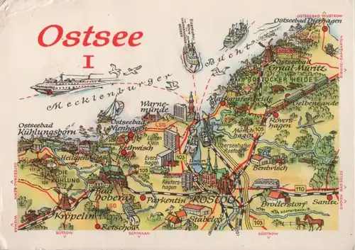 Ostsee - Übersichtskarte I - 1981