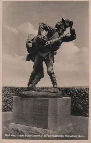 Bad Kreuznach - Durst-Denkmal auf der Roseninsel - ca. 1950