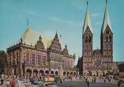 Bremen - Rathaus und Dom - ca. 1965