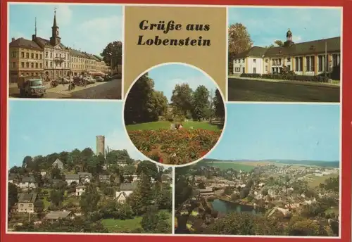 Lobenstein - Blick zum Alten Turm - 1987