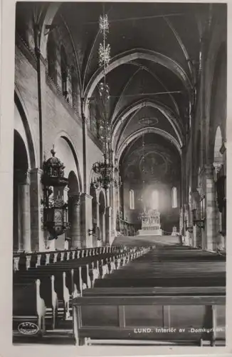 Schweden - Schweden - Lund - Interiör av Domkyrkan - ca. 1955