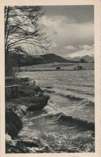 Wellen am Seeufer - ca. 1950