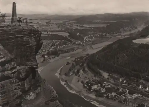 Bad Schandau - Blick vom Lilienstein - ca. 1965