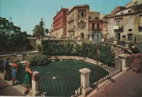 Italien - Italien - Syrakus - Syracusa - Fontana Aretusa con i papiri - ca. 1985