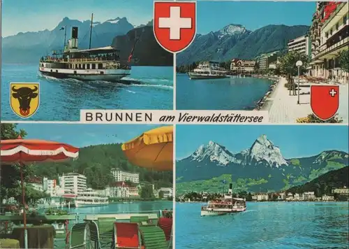 Schweiz - Schweiz - Brunnen - 4 Teilbilder - ca. 1980