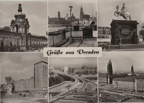 Dresden - u.a. Kronentor des zwingers - 1978