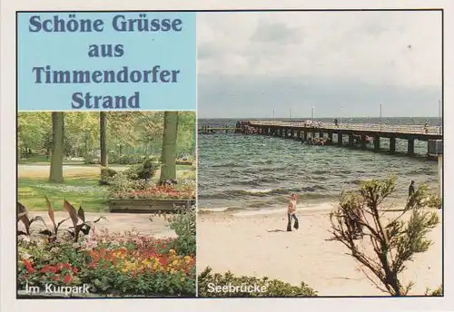 Timmendorfer Strand - Im Kurpark, Seebrücke - ca. 1975