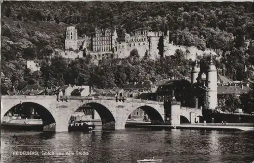 Heidelberg - Schloß und Alte Brücke - 1969