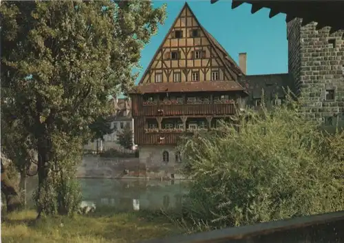 Nürnberg - Blick vom Henkersteg auf den Weinstadel - ca. 1975