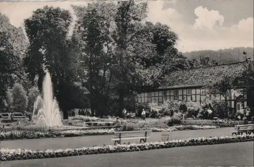 Bad Driburg - An der Fontäne im Kurpark - 1964