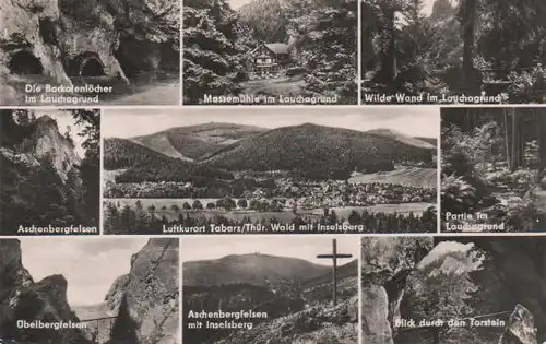 Tabarz - Die Backofenlöcher im Lauchagrund, Massemühle im Lauchagrund, Wilde Wand im Lauchagrund, Aschenbergfelsen,