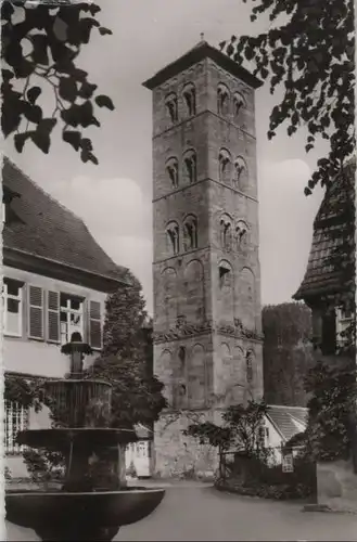 Calw-Hirsau - Eulenturm mit Pfarrbrunnen - ca. 1960