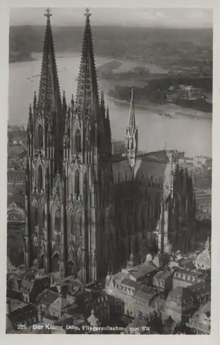 Köln - Dom Fliegeraufnahme - ca. 1955