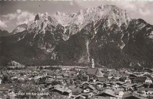 Mittenwald mit Karwendel - ca. 1955