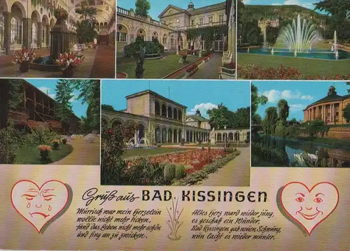 Bad Kissingen - 6 Teilbilder - 1973