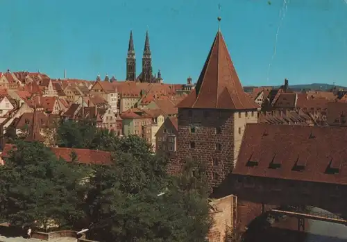 Nürnberg - Blick auf die Altstadt - 1974